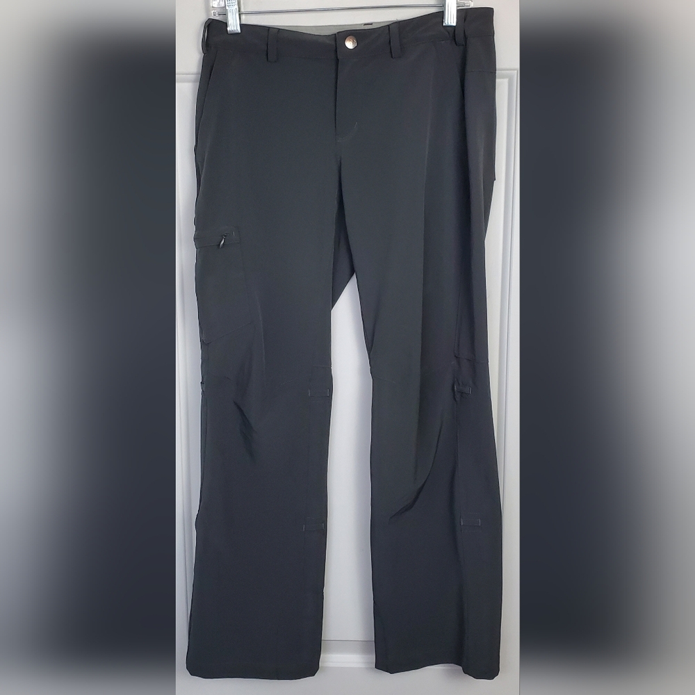 REI Womens Sahara Roll Up Pants Gray Outdoor Hiking Pants - Size 8P - EUC